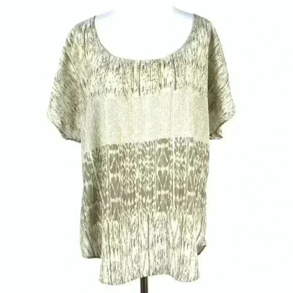 Calvin Klein jeans top large cream tan lightweight - Picture 1 of 10